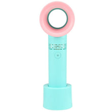 Load image into Gallery viewer, Fan Electric Bladeless Fan Portable Cordless Usb Charging Mini Handheld Fan Handheld Mini Cooler No Leaf Handy Concise design