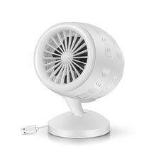 Load image into Gallery viewer, TOMNEW Portable Rotary USB Charged  Double Leaf  Intelligent Fan Turbine Convection Circulating Air Cooler Summer Fan