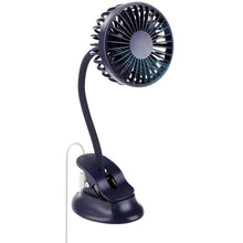 Load image into Gallery viewer, hot sale Portable Mini Clip Stroller Fan,3 Speeds Settings,Flexible Bendable Usb Rechargeable Battery Operated Quiet Desk Fan