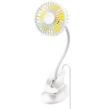 Load image into Gallery viewer, hot sale Portable Mini Clip Stroller Fan,3 Speeds Settings,Flexible Bendable Usb Rechargeable Battery Operated Quiet Desk Fan