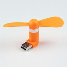 Load image into Gallery viewer, Pocket Fans USB Gadget Portable Summer Micro USB Cooling Fan Mini Fan Universal For Xiaomi Android OTG Phones Power Bank Laptop