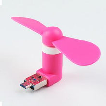 Load image into Gallery viewer, Pocket Fans USB Gadget Portable Summer Micro USB Cooling Fan Mini Fan Universal For Xiaomi Android OTG Phones Power Bank Laptop