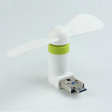 Load image into Gallery viewer, Pocket Fans USB Gadget Portable Summer Micro USB Cooling Fan Mini Fan Universal For Xiaomi Android OTG Phones Power Bank Laptop