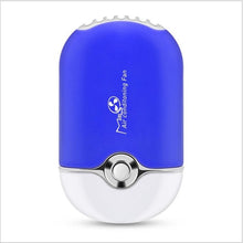 Load image into Gallery viewer, USB Mini Fan Air Conditioning Blower Quick Dryer For Eyelash Extension &amp; Nail Polish Rechargeable Quick Dry Pocket Cooling Fan