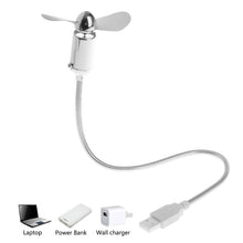 Load image into Gallery viewer, Mini Energy Saving Flexible USB Cooling Fan With Switch For Notebook Laptop Computer