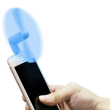 Load image into Gallery viewer, 2 IN 1 Travel Portable Cell Phone Mini Fan Cooling Cooler For Micro USB C For iPhone 5 6 6S 7 Plus 8 X for Android